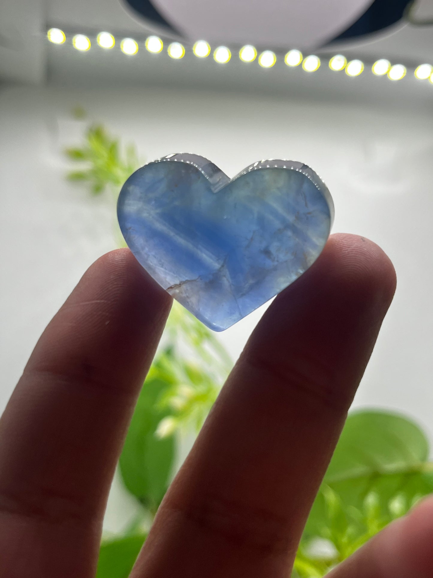 Intuitively chose Blue fluorite hearts
