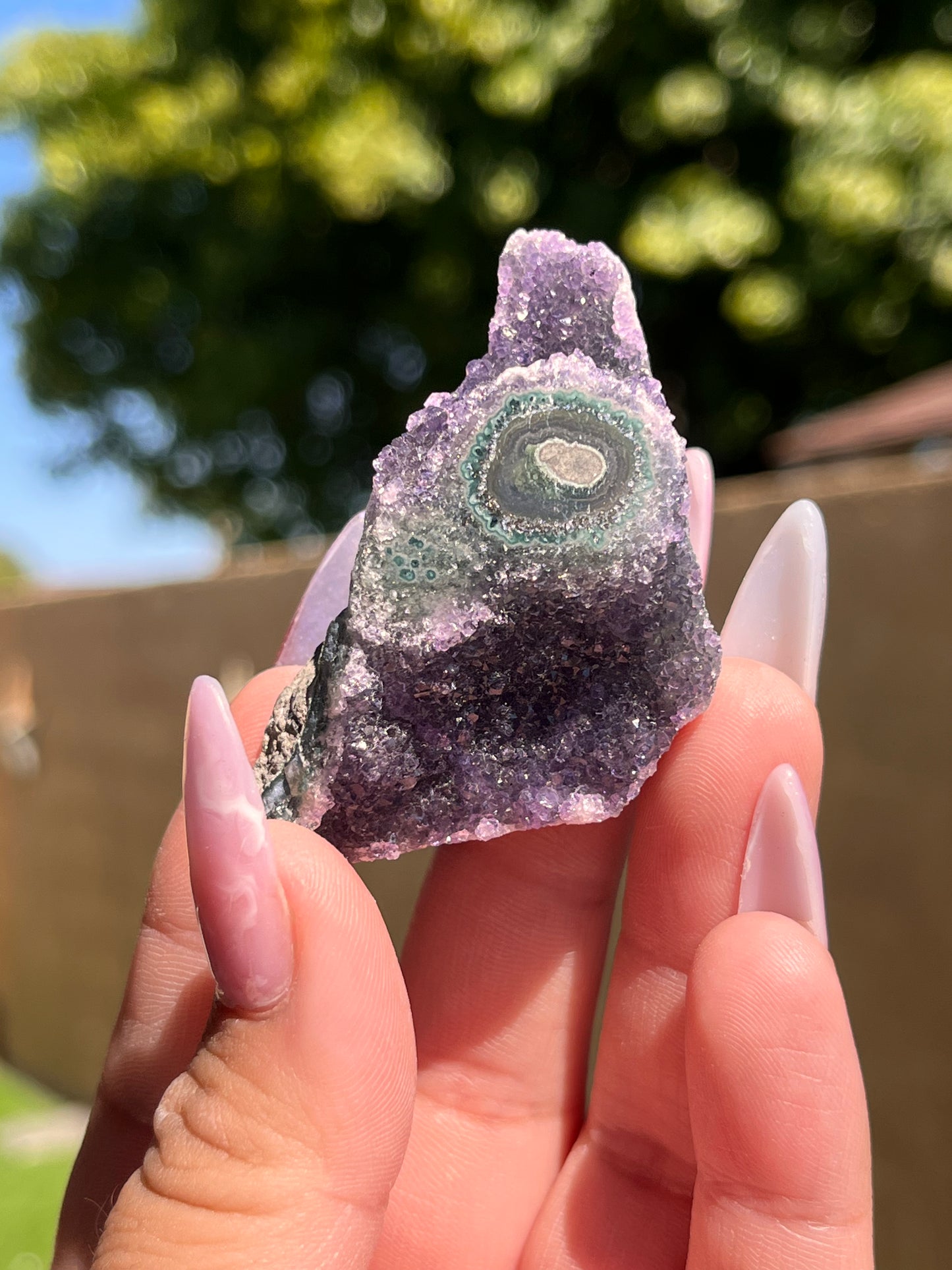 Amethyst Stalactite Eyes Cluster