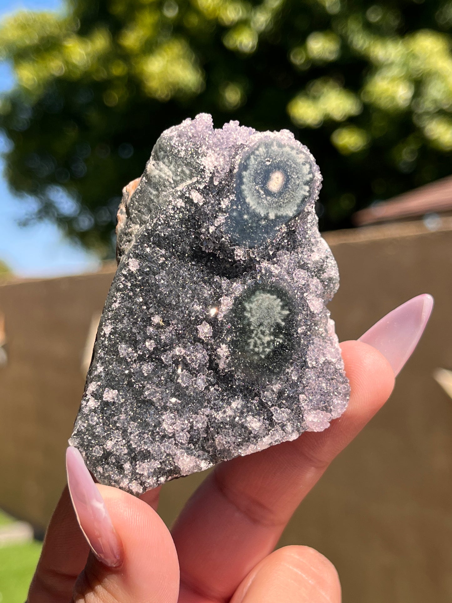 Amethyst Stalactite Eyes Cluster