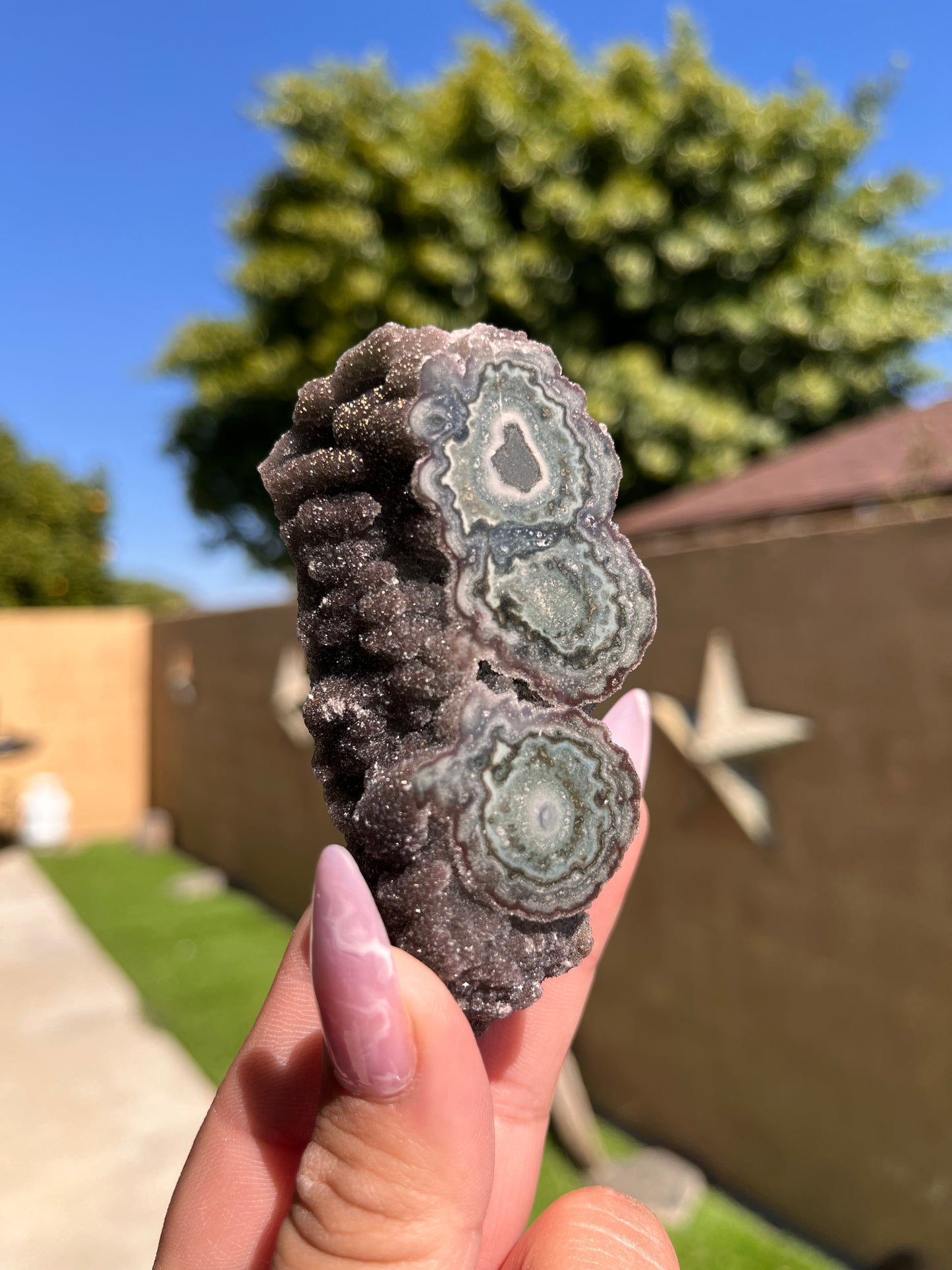 Amethyst Stalactite Eyes Cluster
