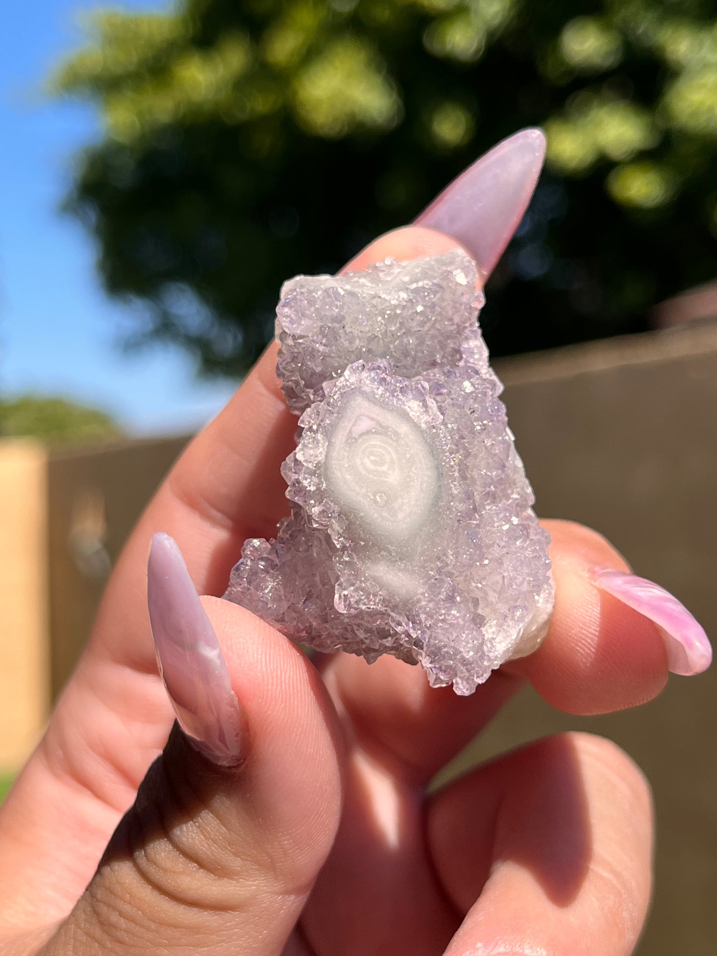 Amethyst Stalactite Eyes Cluster