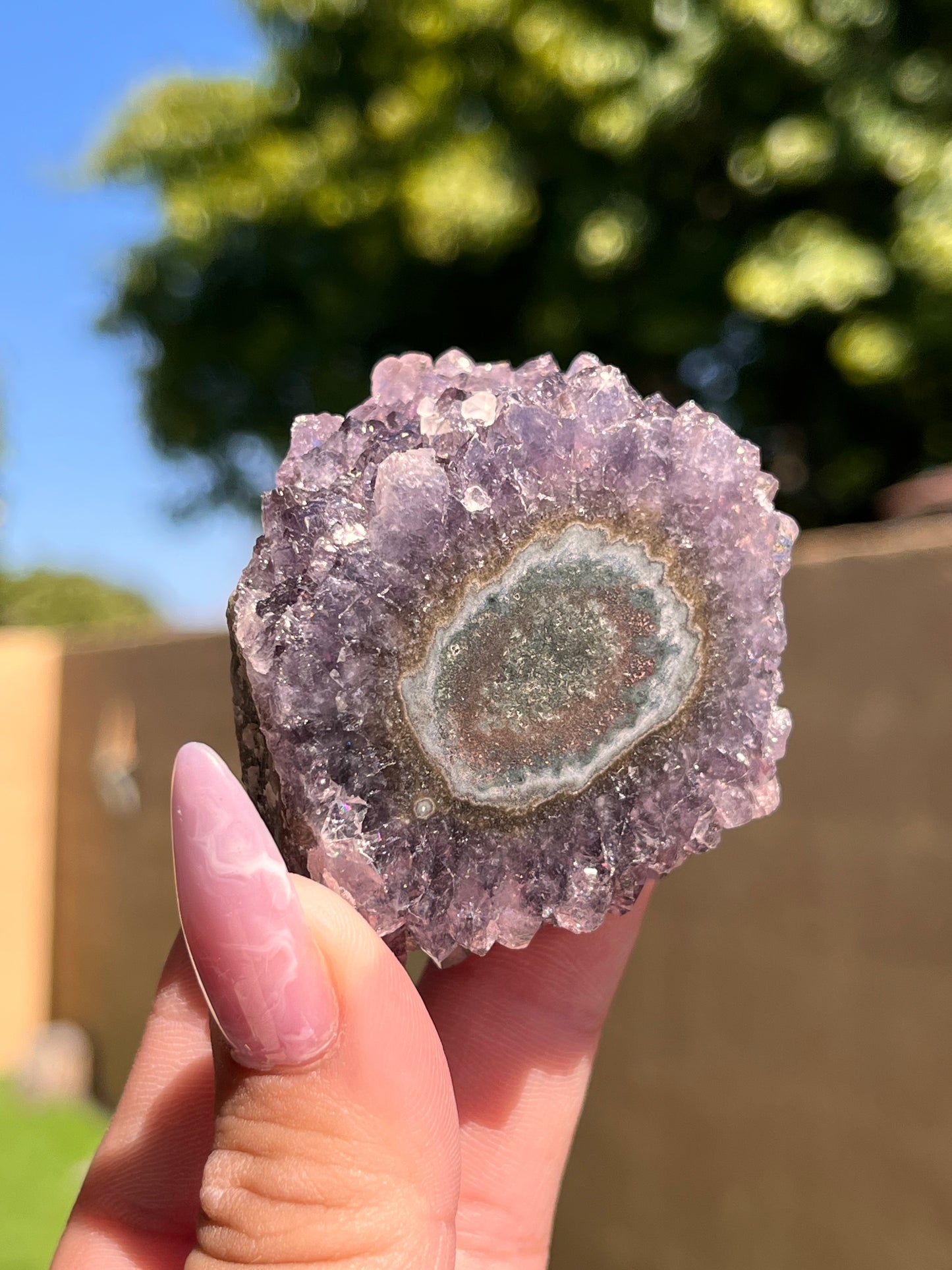 Amethyst Stalactite Eyes Cluster