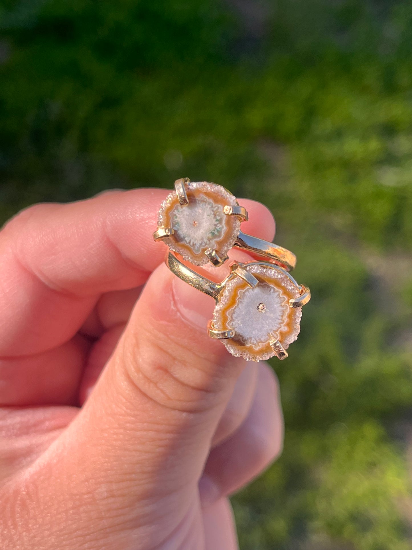 Amethyst Stalactite Rings & Earrings