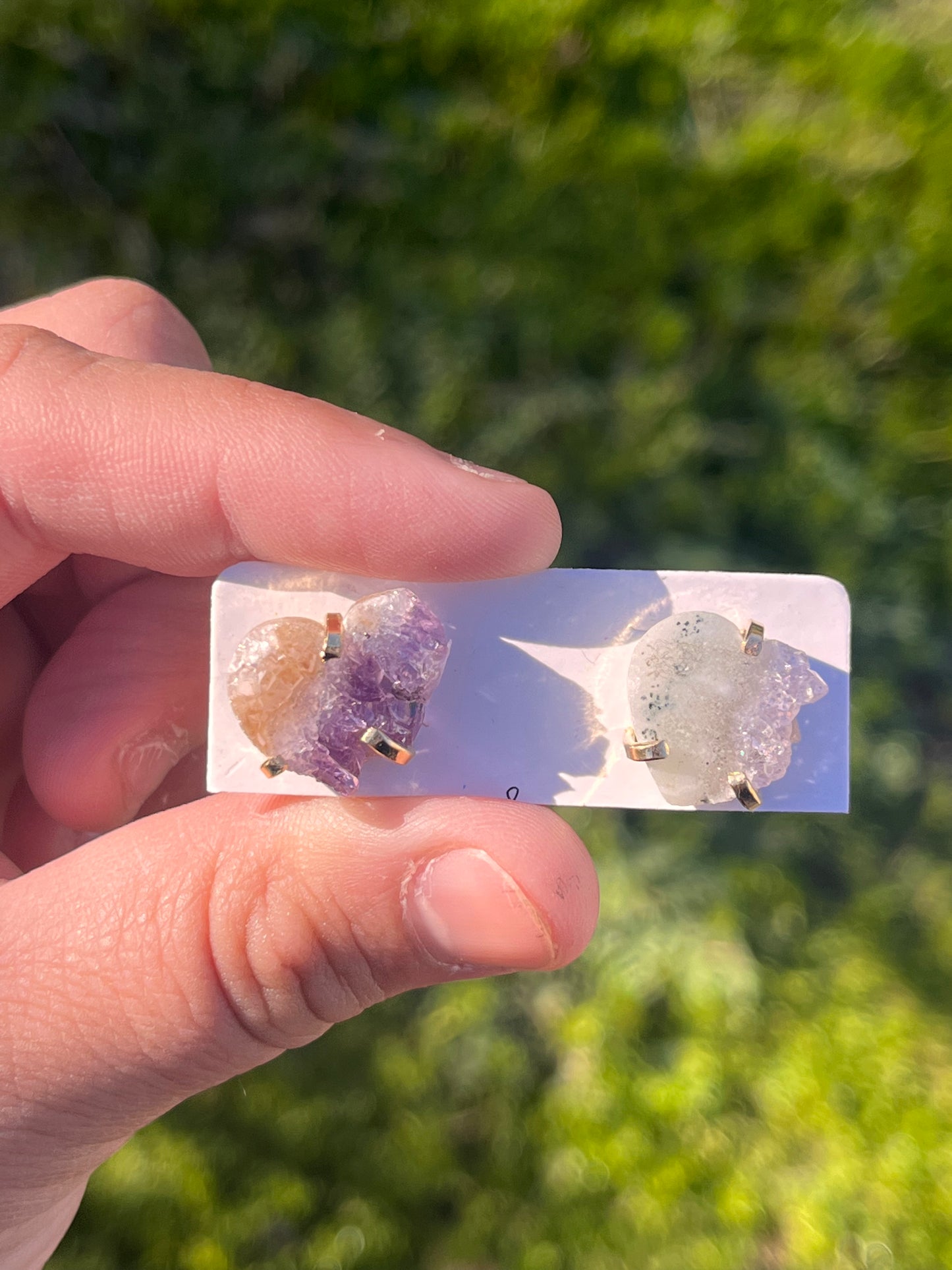 Amethyst Stalactite Rings & Earrings