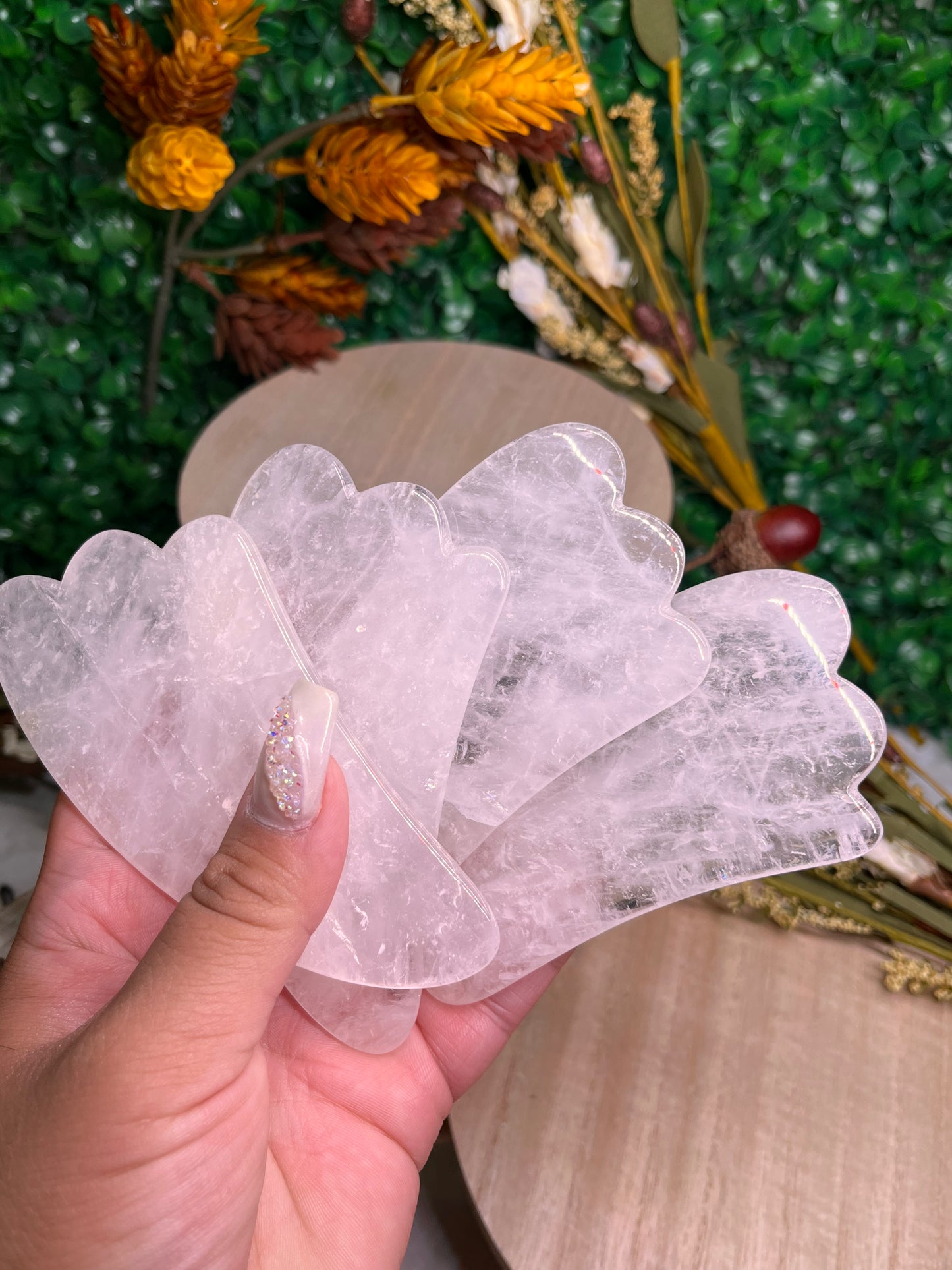 Clear Quartz Guasha's