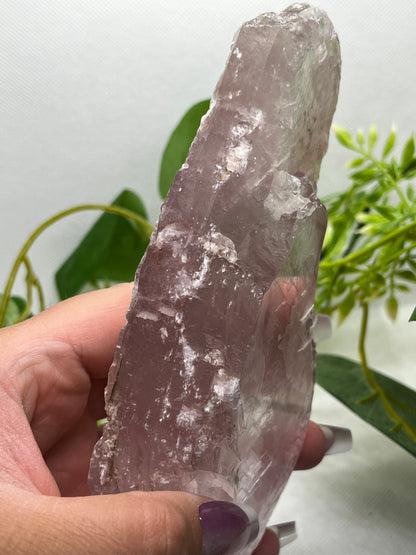 Pink lithium selenite slab D