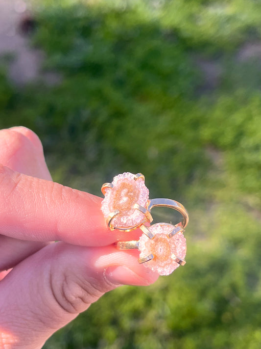 Amethyst Stalactite Rings & Earrings